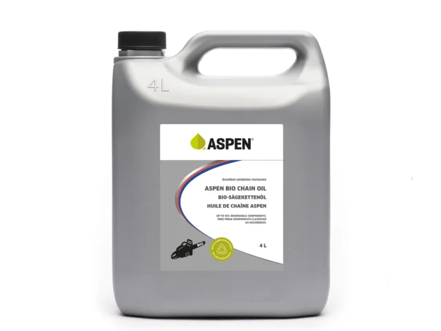 Aspen Bio Chain Oil: lubrificazione efficace, anche nelle condizioni più difficili